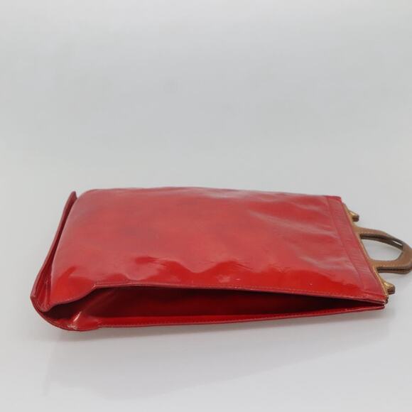 LOUIS VUITTON Monogram Vernis Stanton Tote Bag Red M91078 - Picture 5 of 11